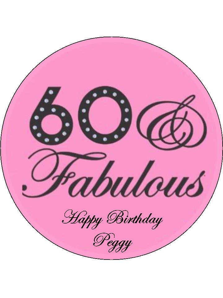 Glitter 60 Cake Topper 60th Birthday Cake 60 Years Loved - Etsy | 60th  birthday cakes, 60th birthday, 50th birthday cake for women