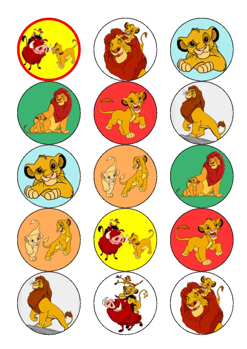 Lion King Cupcake Toppers Discounts Off 62