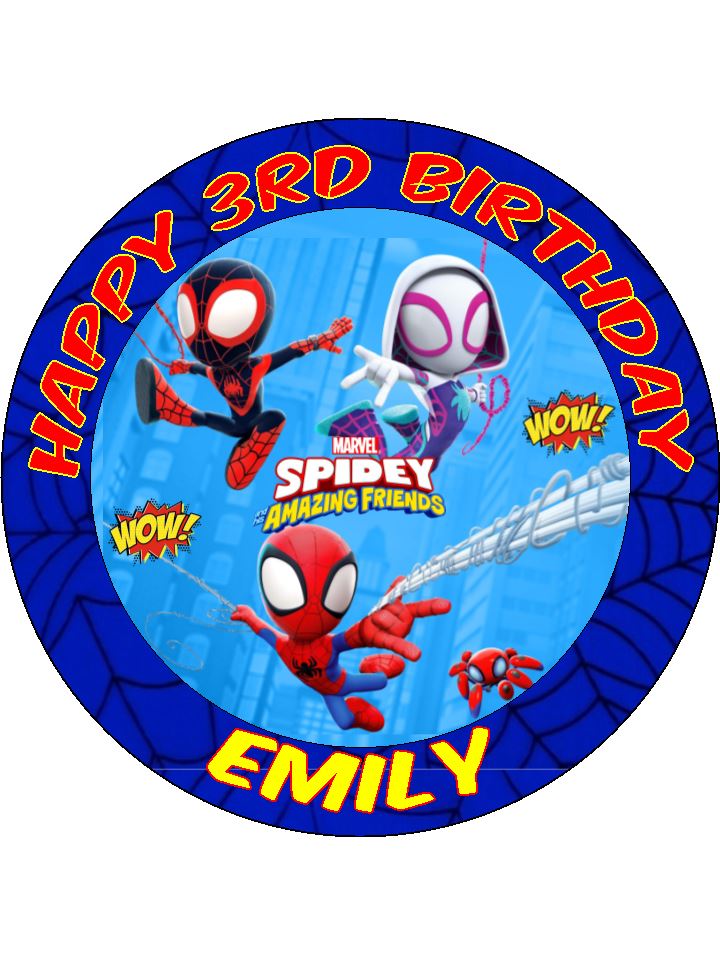 Spidey And His Amazing Friends Cupcake Topper